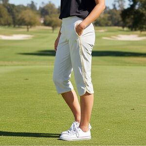 Head Golf Pants Women’s Bianca White Pull On Cropped Pants Size-4 NWOT